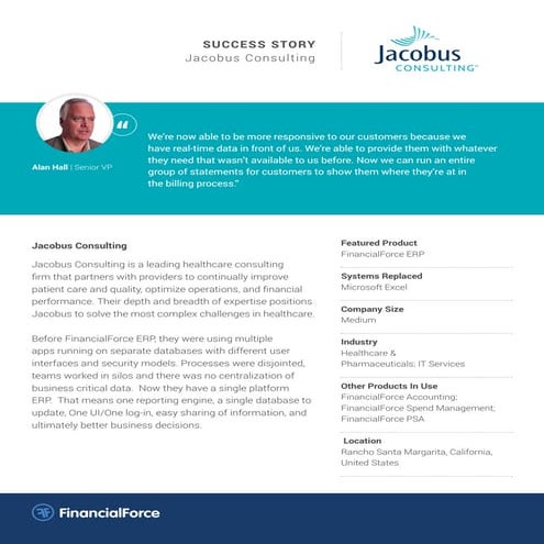 FinancialForce HCM Case Study: Jacobus Consulting - midsize business