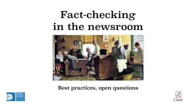 Fact-checking in the newsroom: best practices, open questions