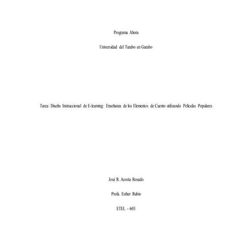 J acosta di e learning