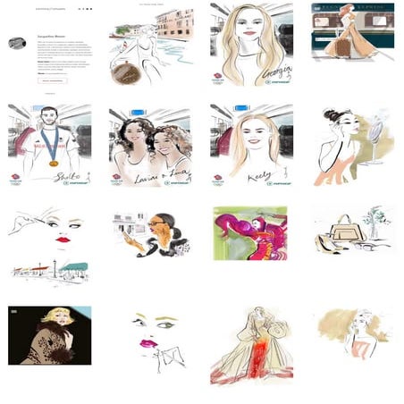 Jacqueline Bissett - Fashion Illustrator & Live Event Drawing Artist ...