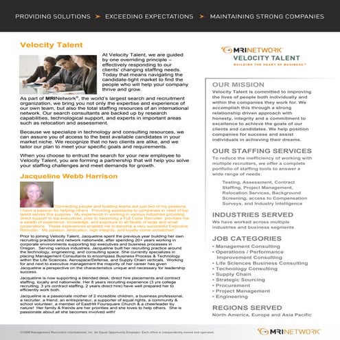 Jacquelines Overview