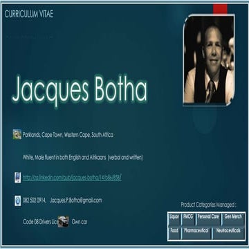 Jacques botha cv web browser version