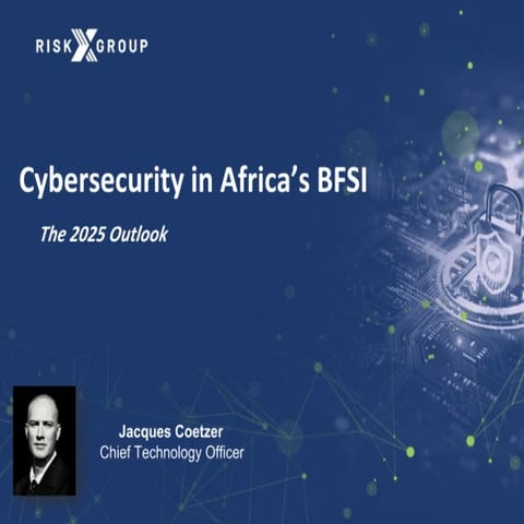 Jacques Coetzer- Chief Technology Officer at Risk X Group
