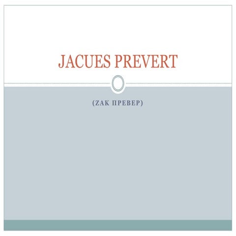 Jacues prevert