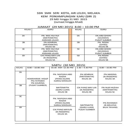 Jadual.kelas.tamb.jun.2015