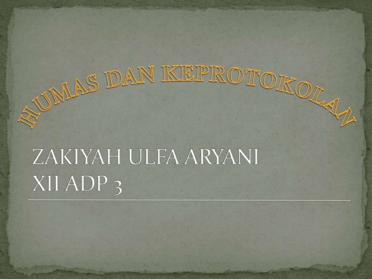 Jadwal Kegiatan Pimpinan Presentation