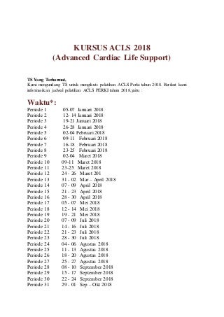 087889699789, Jadwal kursus acls perki indonesia, Jadwal Kursus ACLS PERKI, Biaya Kursus ACLS PERKI