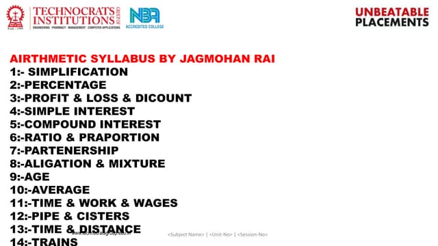Campus Placement Aptitude In Multi National Company Ppt Campus Placement Aptitude In Multi National Company Ppt