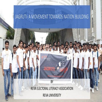 JAGRUTI - A MOVEMENT TOWARDS NATION BUILDING | PPTX