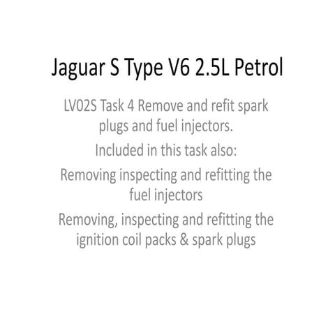 Jaguar s type v6 inlet manifold