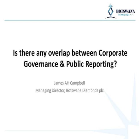 Is there any overlap between Corporate Governance & Public Reporting? | PDF