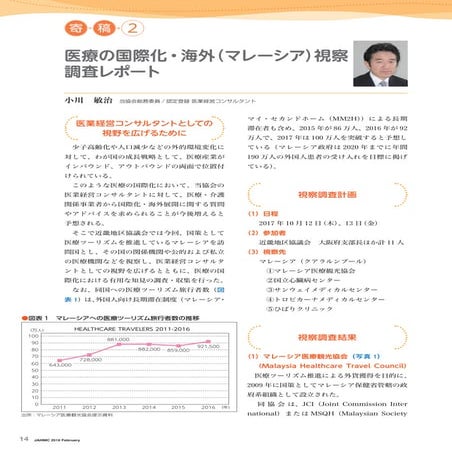 医療の国際化・海外（マレーシア）視察調査レポート