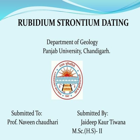 Rubidium Strontium Dating