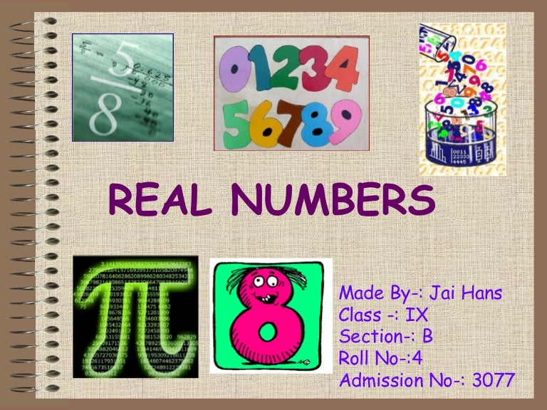 Real Numbers class 9