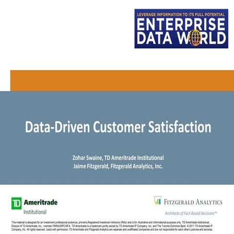 Jaime fitzgerald on data driven customer experience in financial services and beyond