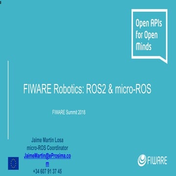 FIWARE Robotics: ROS2 & micro-ROS