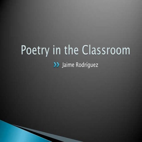 Poetry in the Classroom