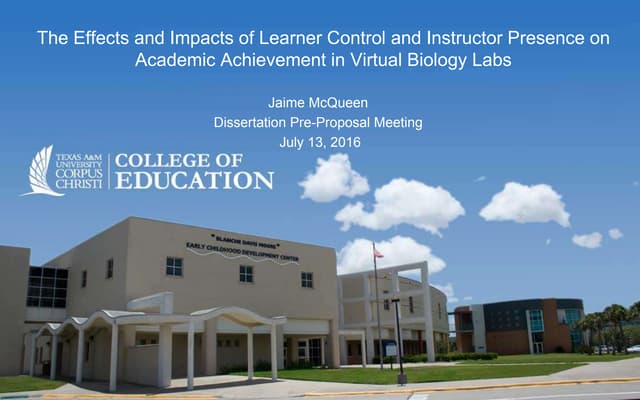 Jaime mcqueen dissertation proposal presentation