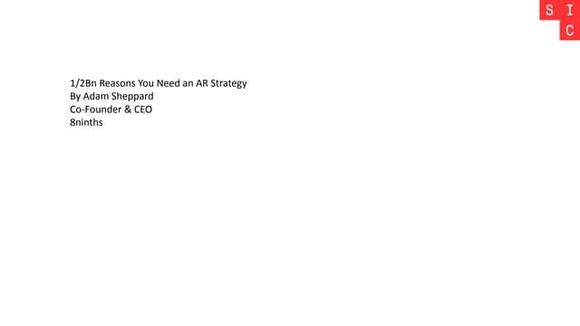  1/2 Billion Reasons you need an Augmented Reality Digital Strategy | Seattle...