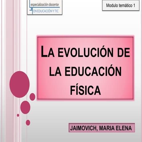 Evolución de la Educación Fisica