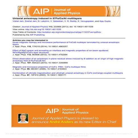 Research Paper on Magnetism