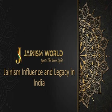 Jainism - Influence and Legacy in India