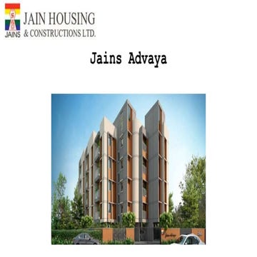 Jains Advaya – Ready-to-Occupy Comfort in Kovur, Chennai | PDF