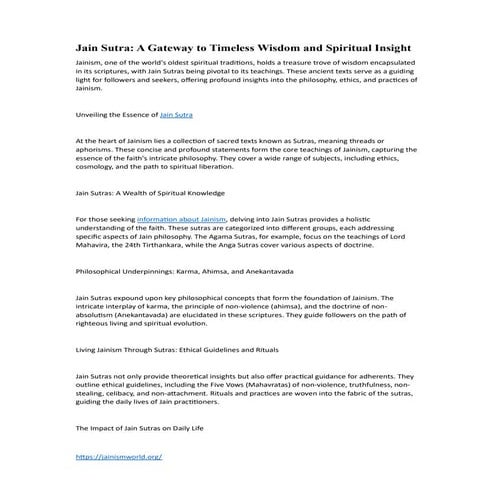 Jain Sutra A Gateway to Timeless Wisdom and Spiritual Insight -.pdf