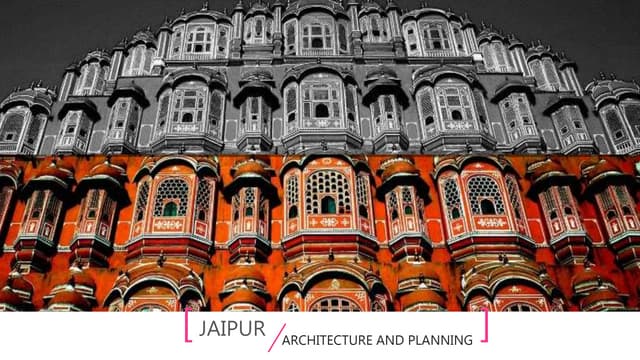 Jaipur City Planning Urban Design Pptx