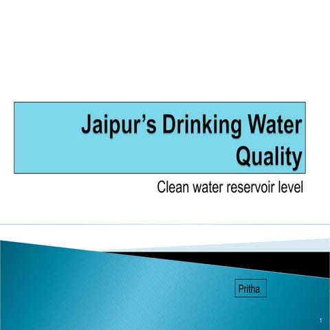 Jaipur drinking water quality_Pritha_2013