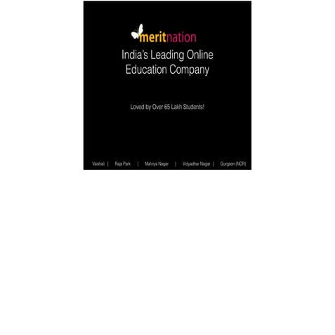 Meritnation- India’s Leading Online Education Company, Jaipur Centre Launch