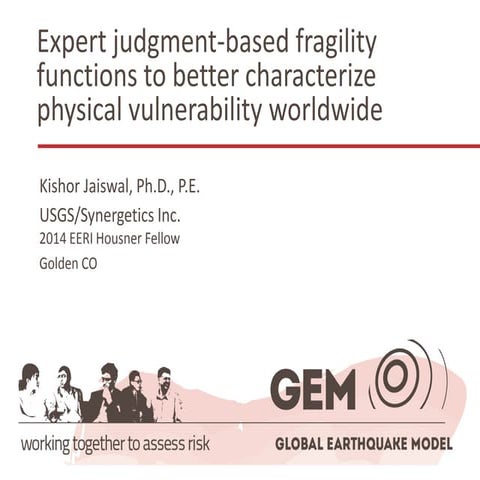 Expert judgment-based fragility functions to better characterize ...
