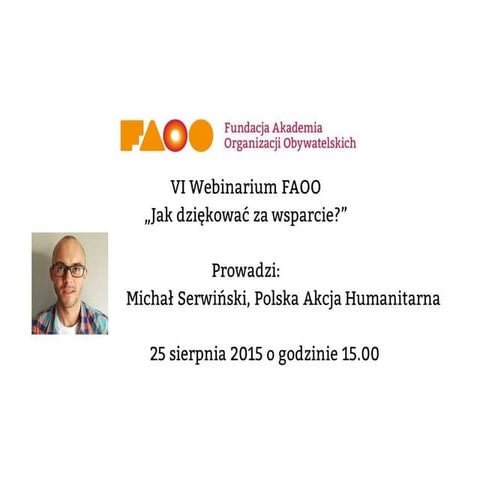 Jak dziękować za wsparcie? O roli wdzięczności w budowaniu relacji z darczyńcami
