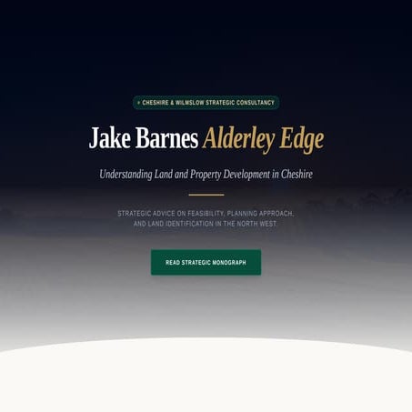 Jake Barnes Alderley Edge | Land and Property Development Insights | PDF