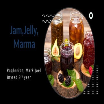 Production process of jam 1 | PPT