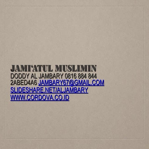 Jamaatul muslimin