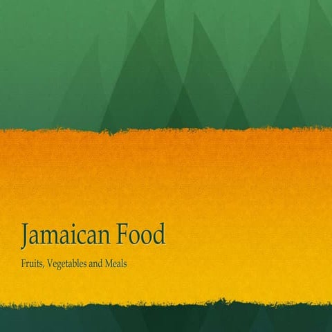 Jamaican Food | PPT