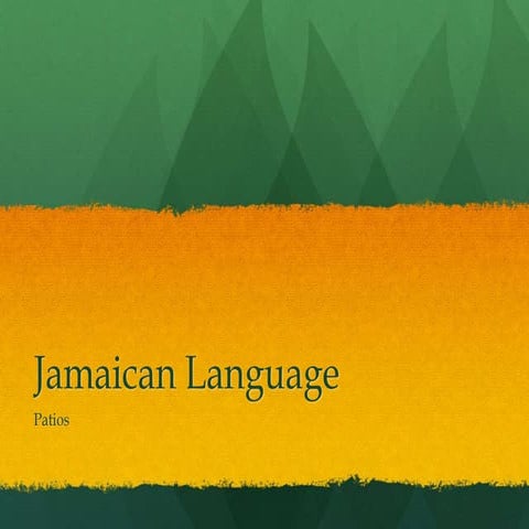 Jamaica and Jamaican culture | PPTX