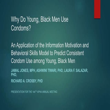 Why Do Young, Black Men Use Condoms?