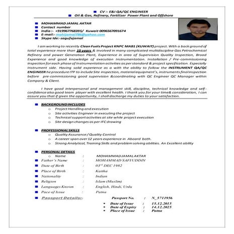 MOHD JAMAL AKTAR QA/QC