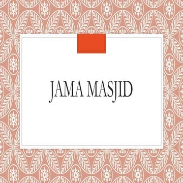 Jama masjid