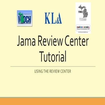 Jama review center tutorial