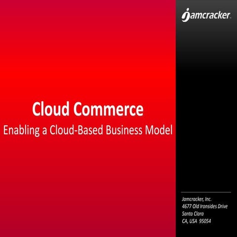 Enabling Cloud-Based Business Models
