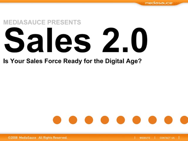 Sales 2.0: Is Your Sales Force Ready for the Digital Age?