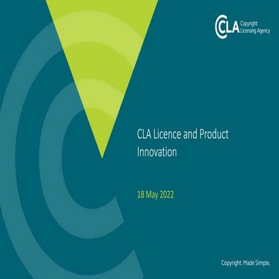 CLA Licensing and Product Innovation | PPTX
