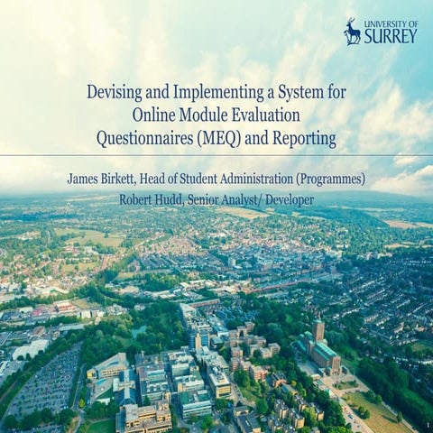 James Birkett and Robert Hudd - Case Study