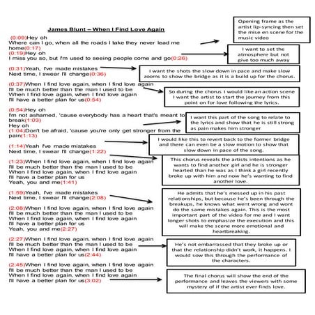 James blunt lyric breakdown my ideas