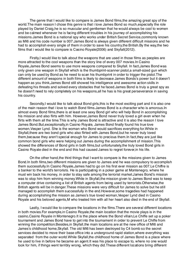 Comparative genre essay image