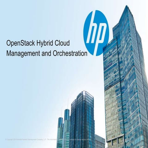 OpenStack Hybrid Cloud Management and Orchestration - James Bond