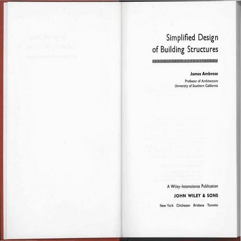 James e. ambrose simplified design of building structures-john wiley and sons...